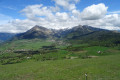 Ancelle vue du sommet, a gauche le Cuchon.