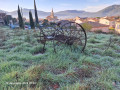 old agricultural machine for drying wheat