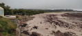 Anse / plage de la Mondrée à marée basse