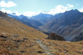 Après le Refuge de la Valette, belle vue sur la vallée du Doron de Chavière