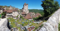 Saint Cirq Lapopie Du camping la Truffière à Bouziès chemin de halage Saint Cirq Lapopie Du camping la Truffière à Bouziès chemin de halage