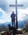 Arrivée à la croix de la Rochebrune.