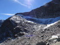 Arrivée au glacier du Carro