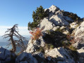 Arrivée sur la crête sommitale