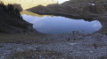 Arrivée sur le lac de Lessy