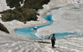 Les Lac du Bâton et du Bœuf depuis Freydières