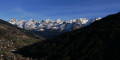 Au Replain - la vue sur la chaîne des Aravis