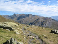 Le sentier après le col de l'Iou