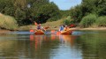 En kayak sur la rivière Auzance