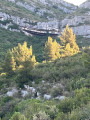 Am Fuße der Baume de Passe-Temps Au pied de la Baume de Passe-Temps