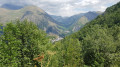 Beau panorama sur le village de Lans et en arrière plan Mizoën