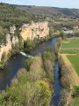 Saint Cirq Lapopie Du camping la Truffière à Bouziès chemin de halage Saint Cirq Lapopie Du camping la Truffière à Bouziès chemin de halage