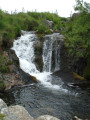 Black Tor Falls, a Dartmoor Waterfall, and nearby Bronze Age Stone Row