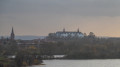 Blick über den Trammer See auf das Plöner Schloss