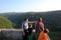 Blick von der Burgruine Hohenwittlingen ins Tal