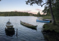 Boats on the Almindso lake
