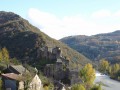 Brousse-le-Château le long de la vallée du Tarn