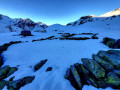 Cabane d'Aoube et cuyalas en hiver
