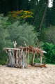 Cabane en bord de plage