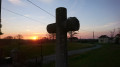 Calvaire en Pierre au coucher du soleil