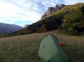 Campement à l'orée du cirque d'Archiane