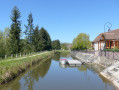 Canal de Berry et embarcadère- Drevant