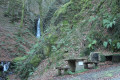 Les cascades au pied du Mendaur depuis le col de Bulatxiki