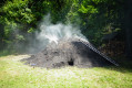 Charcoal pile