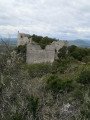 Le Château d'Allègre à partir des Fumades