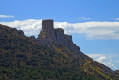 To the foot of the Château de Quéribus from Cucugnan