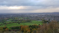 Leckhampton Hill, Hartley Hill and Coberley from Hartley Lane car park