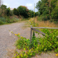 Chemin gravillonné du départ
