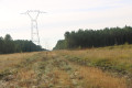 chemin le long de la ligne à haute tension