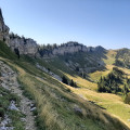Chemin vers col d'Hurtières