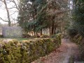 Chemin et maison en pierre du Limousin