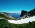 Le Lac du Lauzon et le Col de Charnier