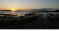 Coucher de soleil sur Tascon