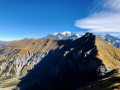 Crête avec le Mont Blanc au fond