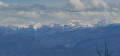 Crete de Chabre : Vue sur les montagnes de la Blanche