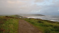 Croyde Beach and Middleborough Hill from the path