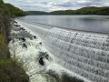 Dam water falls