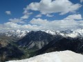 De Roc del Boucher au Bric Froid, Le Lasseron surmonté par la Cime de la Charvie puis à droite le grand Rochebrune