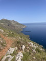 Début de la descente vers la Cala dell'Uzzo