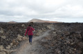 Début du sentier vers la Caldera blanca