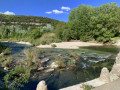 Départ sur le pont sur la Cèze Départ sur le pont sur la Cèze