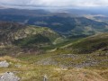 Depuis la crête avant d'entamer la descente