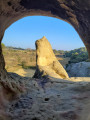 Depuis la grotte au sommet du Rocher de Rocalinaud