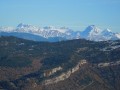 Depuis le sommet de la montagne de Faraud