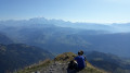 Depuis le sommet, vue sur le Mont Blanc