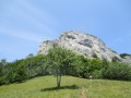 La Croix du Nivolet depuis les Favres